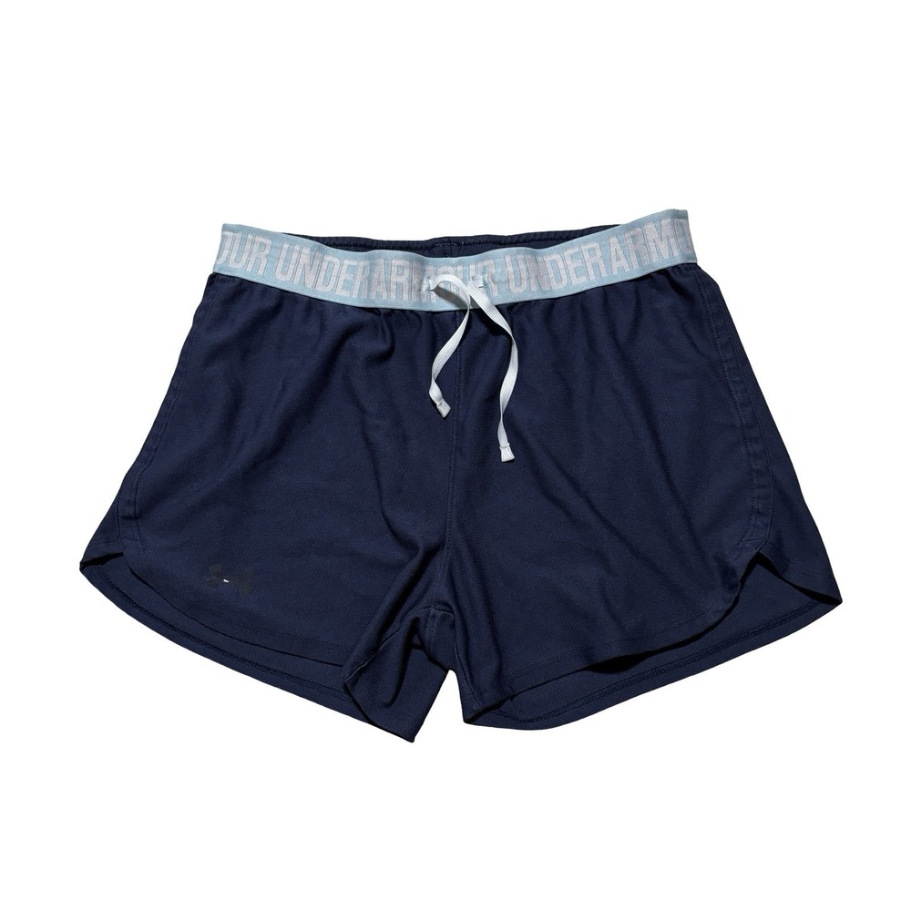 Under Armour Heat Gear Women's Athletic Gym Running Shorts Navy Size S 26 x 3